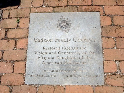 Cemetery-Madison Family (Montpelier VA)