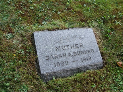 Grave-BUNKER Sarah Ann Bulger