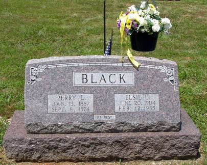 Grave-BLACK Perry and Elsie