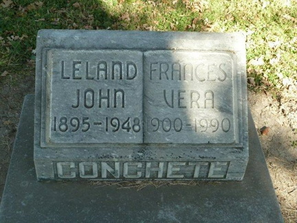 Grave-CONCHETE Frances and Leleand