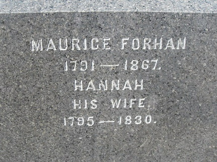 Grave-FORHAN Hannah and Maurice