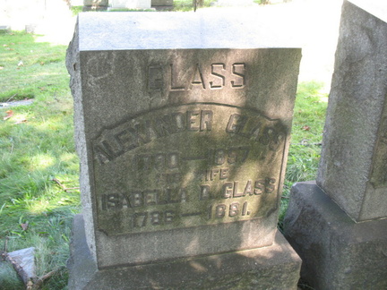Grave-GLASS Isabella and Alexander