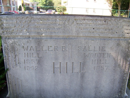 Grave-HILL Waller B and Sallie Wooten
