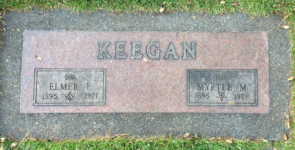 Grave-KEEGAN Myrtle and Elmer