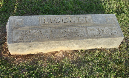 Grave-LIGGETT Creasy Isabell and Wm