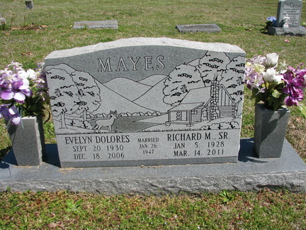 Grave-MAYES Evelyn and Richard