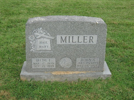 Grave-MILLER Irene and John