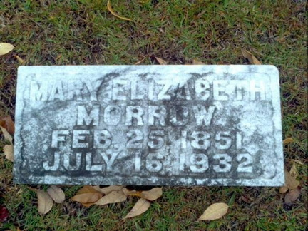 Grave-MORROW Mary Elizabeth