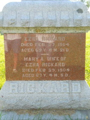 Grave-RICKERT Mary and Ezra