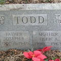 Grave-TODD Tillie and Joseph
