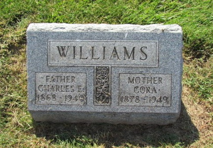 Grave-WIILIAMS Cora and Charles