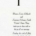 SMITH Dianne and Larry (Invitation)