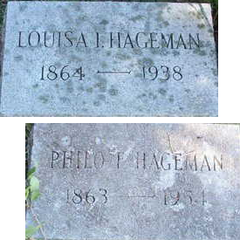 Grave-HAGEMAN Louisa and Philo