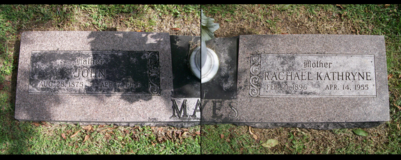 Grave-MAYES Rachael and John
