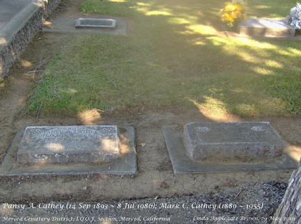 Grave-CATHEY Pansy and Mark