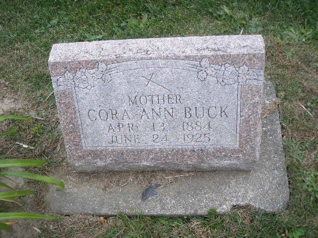 Grave-KEEL Cora Augusta, Hicks, Buck.jpg