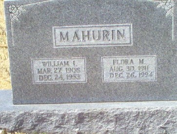 Grave-MAHURIN Flora and William