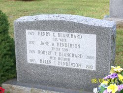 Grave-BLANCHARD Jane and Henry